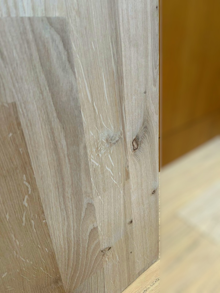 Eiche Leimholzplatte 19 x 1250 x 2500 mm Massivholz keilgezinkte Lamellen Rustik