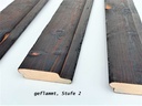 Geflammtes Profilholz 20 x 145 mm geflammt Stufe 2 nicht gebürstet nordische Fichte (Tanne)