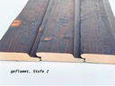 Geflammtes Profilholz 20 x 95 mm geflammt Stufe 2 nicht gebürstet nordische Fichte (Tanne)