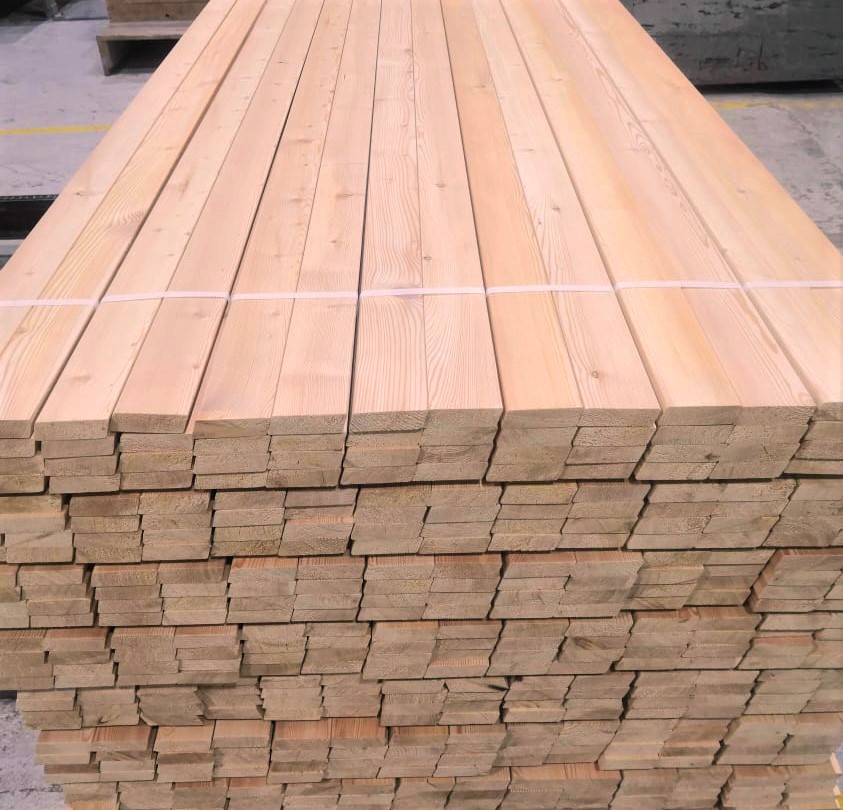 Rhombusleiste 20 x 68 mm PREMIUM Kernholz sibirische Lärche