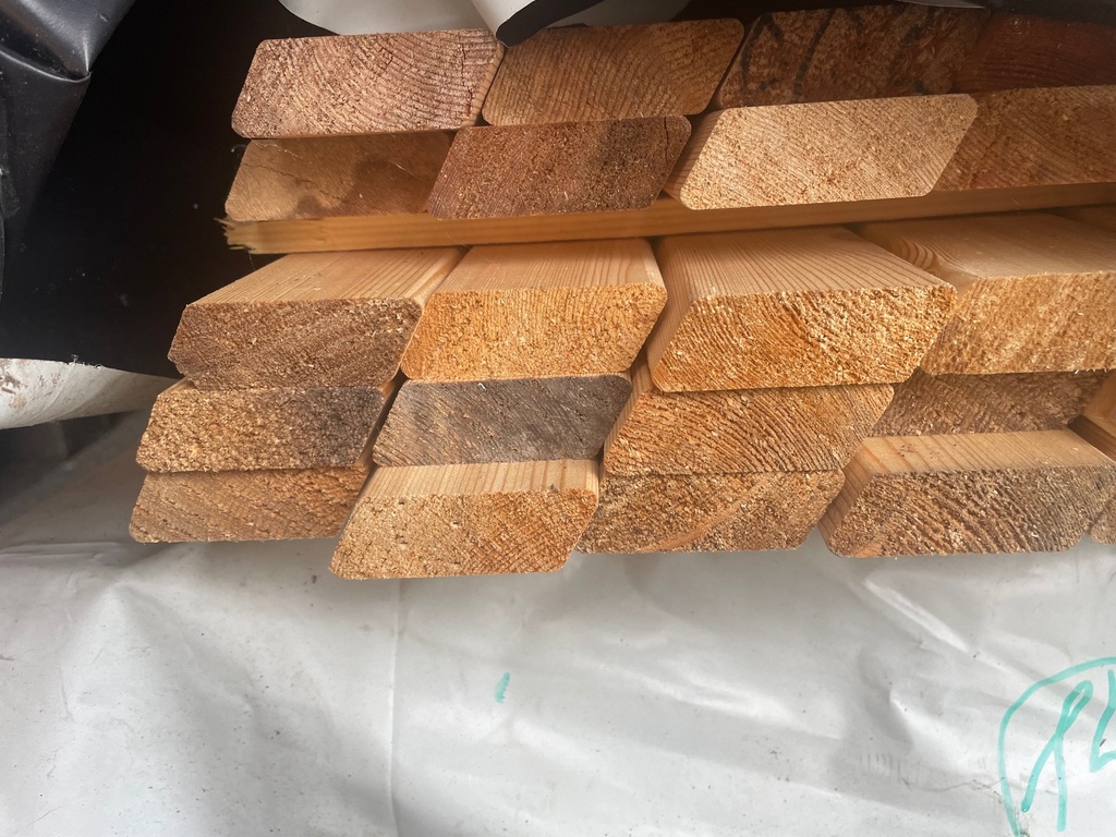 Rhombusleiste 19 x 58 mm sibirische Lärche Kernholz Sortierung: AB