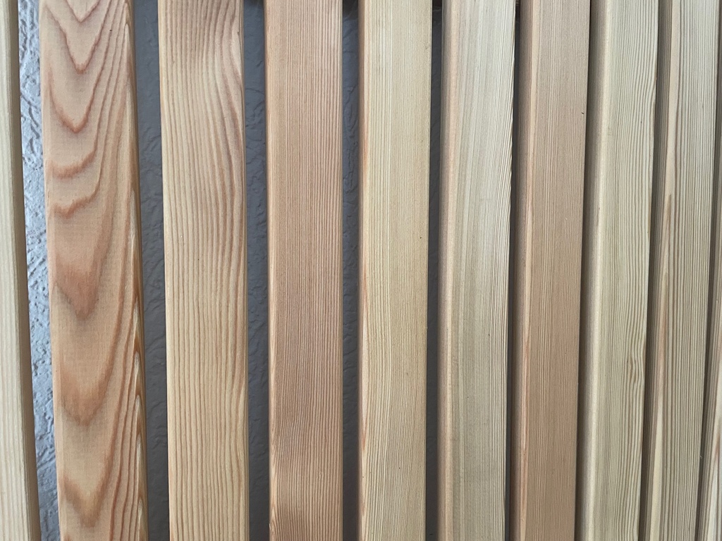 Konstruktionsleiste 19 x 45 mm sibirische Lärche Kernholz Sortierung: AB