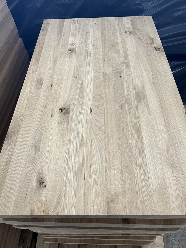 Eiche Leimholzplatte 40 x 1210 mm Rustik Massivholz