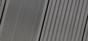 VivaDeck® WPC MAGNUM Terrassendielen 24 x 203 mm Schiefer Ovalhohlkammer-Profil