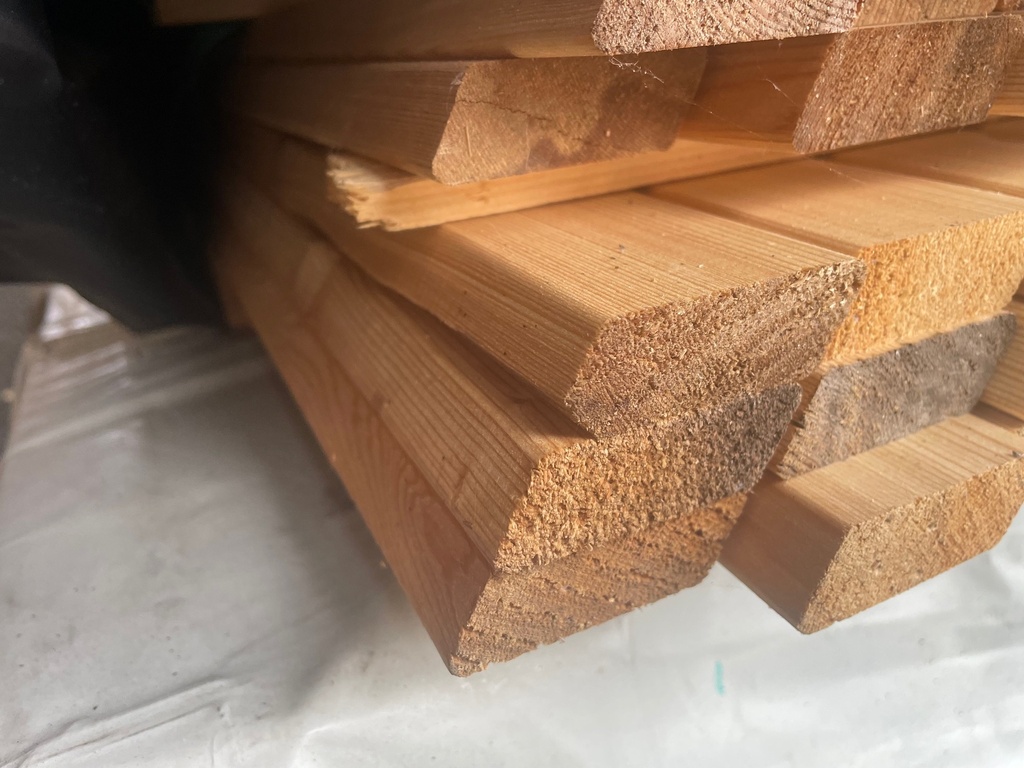 Rhombusleiste 19 x 58 mm sibirische Lärche Kernholz Sortierung: AB