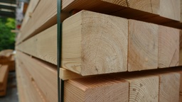 [99001] Konstruktionsholz 90 x 90 mm sibirische Lärche - Sortierung: AB (1,00 m)