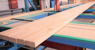Brettschichtholz 60 x 120 mm sibirische Lärche - Sortierung: Sicht Qualität