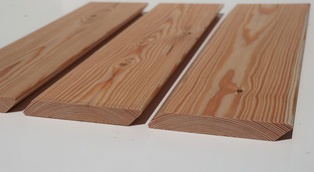 Rhombusleiste 20 x 140 mm 4 m sibirische Lärche - Sortierung: BC