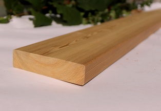 Terrassendielen 27 x 140 mm sibirische Lärche glatt - Sortierung: BC