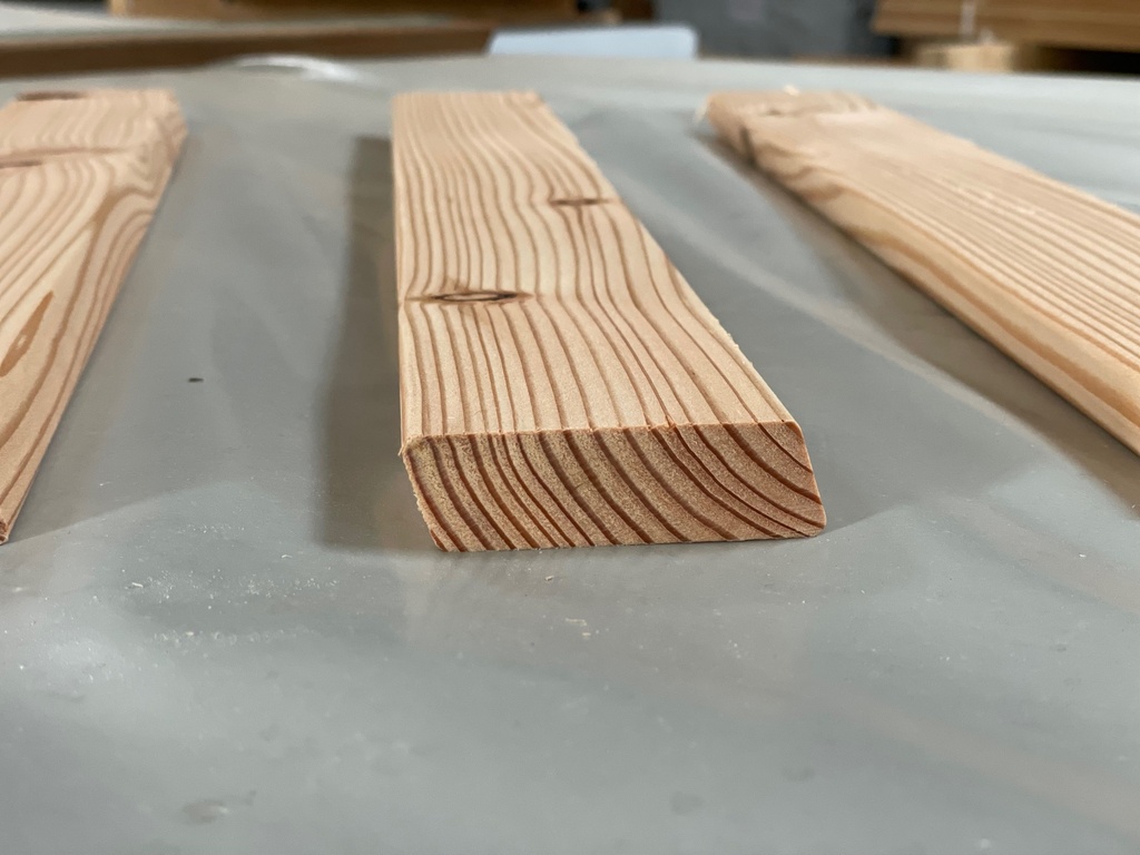 Rhombusleiste 20 x 68 mm Europäische Lärche: AB Sortierung