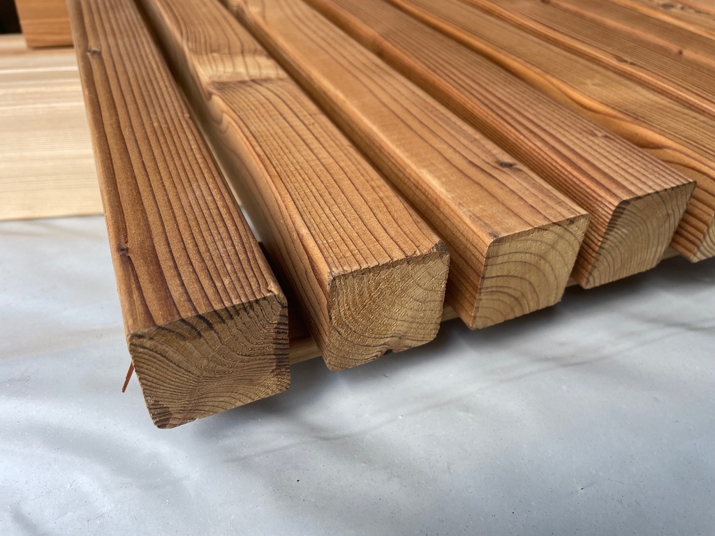 Thermoholz Konstruktionsholz 42 x 42 mm 3,60 m Kiefer - Sortierung: AB