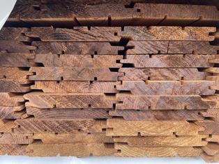 Thermoholz Nut-Feder 20 x 140 mm 4,5 m Fichte (Tanne) - Sortierung: AB