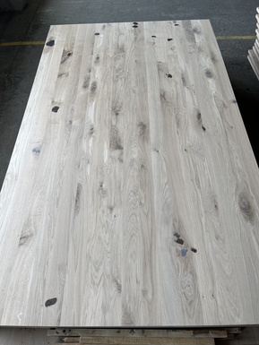 Eiche Leimholzplatte 19 x 1210 mm Massivholz Rustik